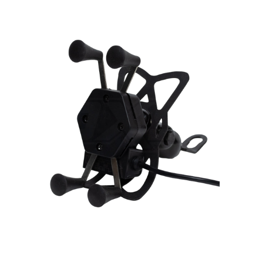 📱🏍️ Soporte de Celular Araña con Cargador USB