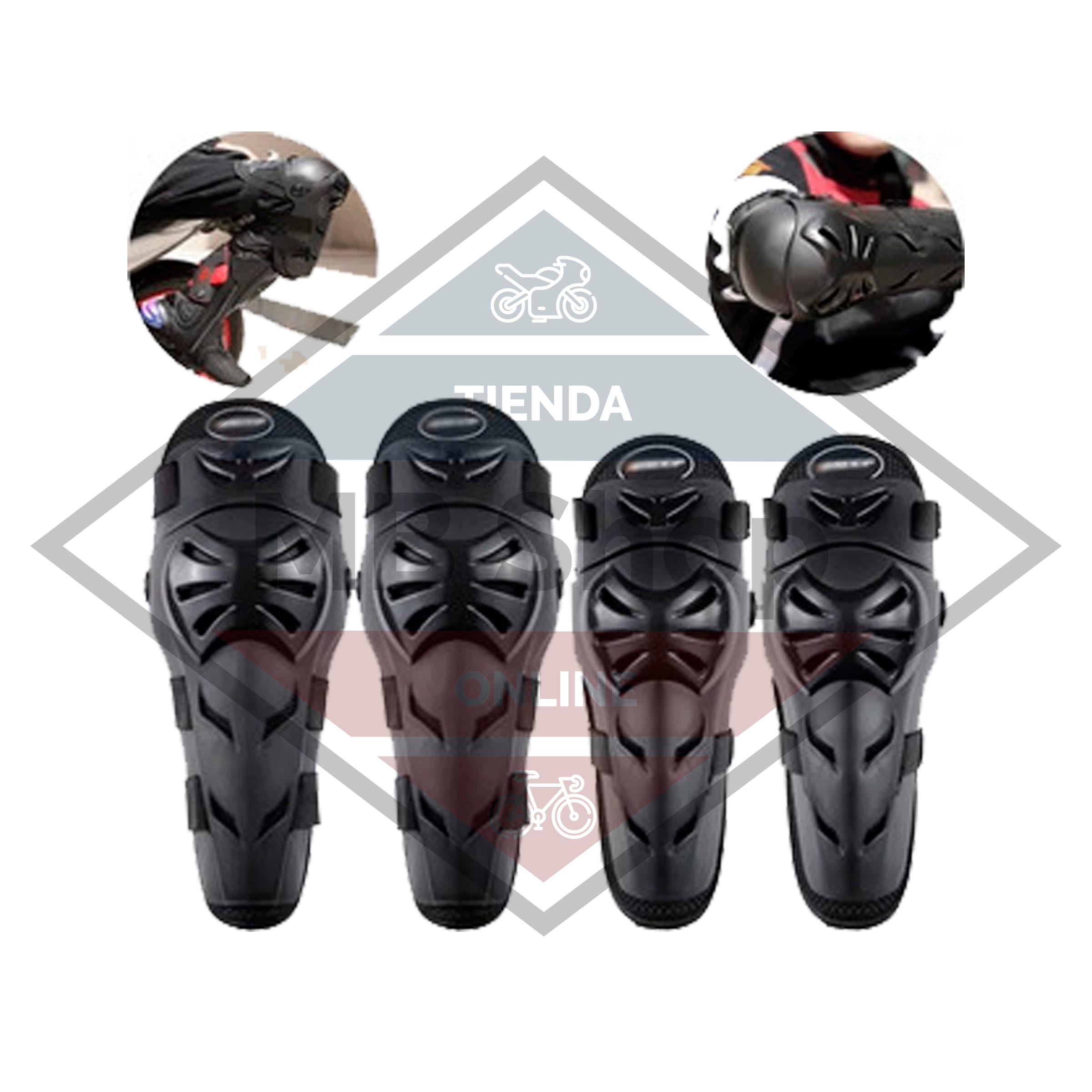 Protecciones Articuladas con coderas 🏍️🔥