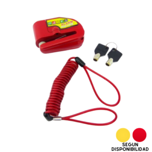 🔒🏍️ Candado de Freno de Disco con Alarma