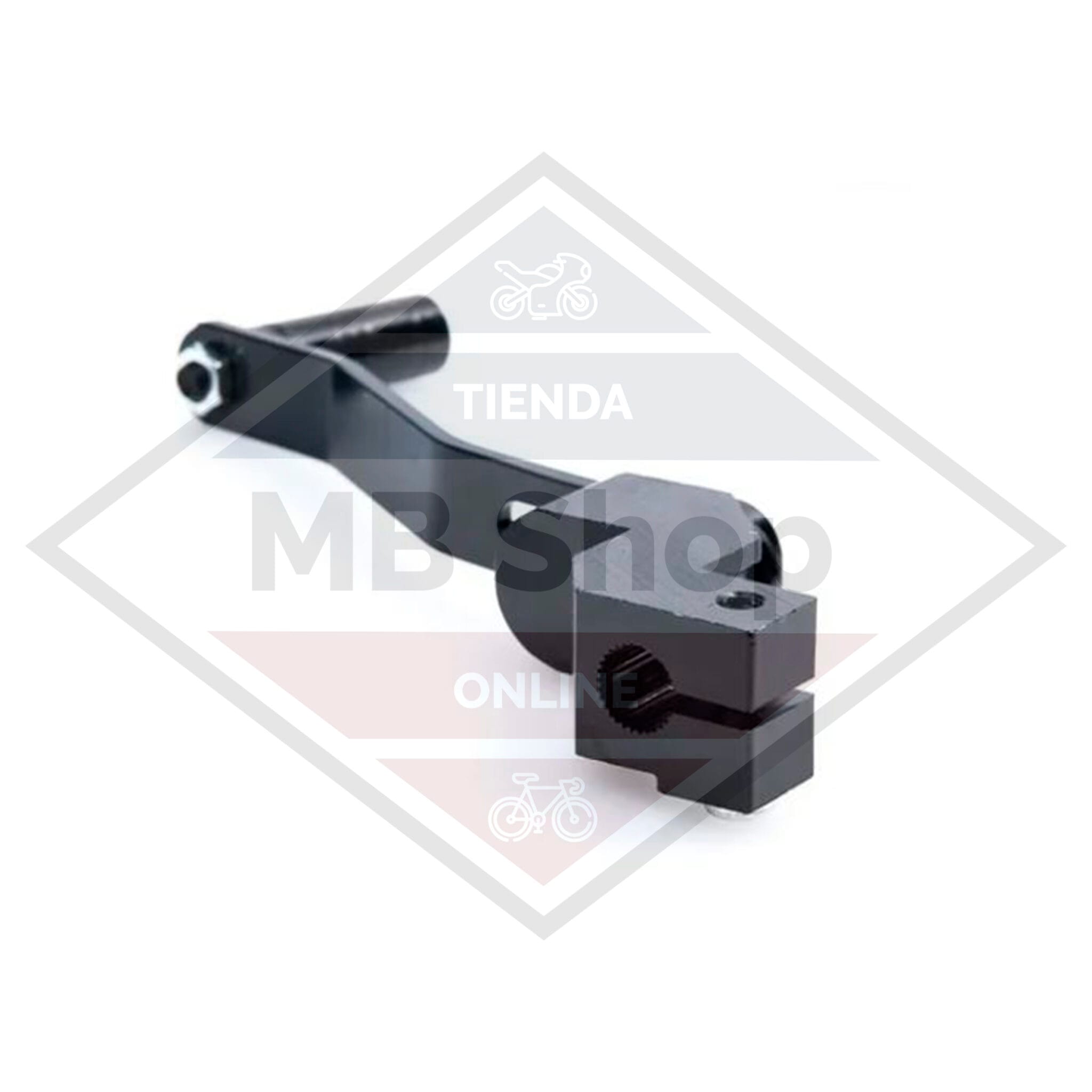 Pomo Cambios Aluminio Pomo De Cambios Universal De Aluminio - Negro, 85mm Largo, Adaptadores 8/10/12mm, Estilo Corto Y Deportivo Palanca Cambios Corta Negra