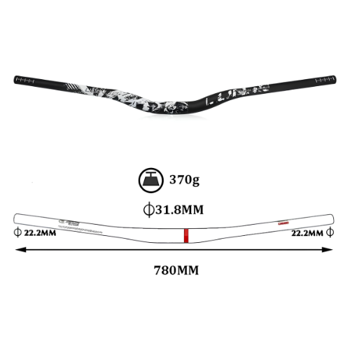 🚲 Manubrio MTB Aluminio 780mm x 31,8 - Imagen 3