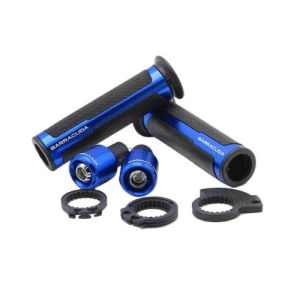 Puño + Tope Manillar moto kit