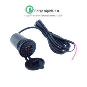 🔌⚡ Cargador USB para Moto - Carga rapida / Tipo-C