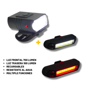 💡 Pack de Luces para Bicicleta 700 Lúmen